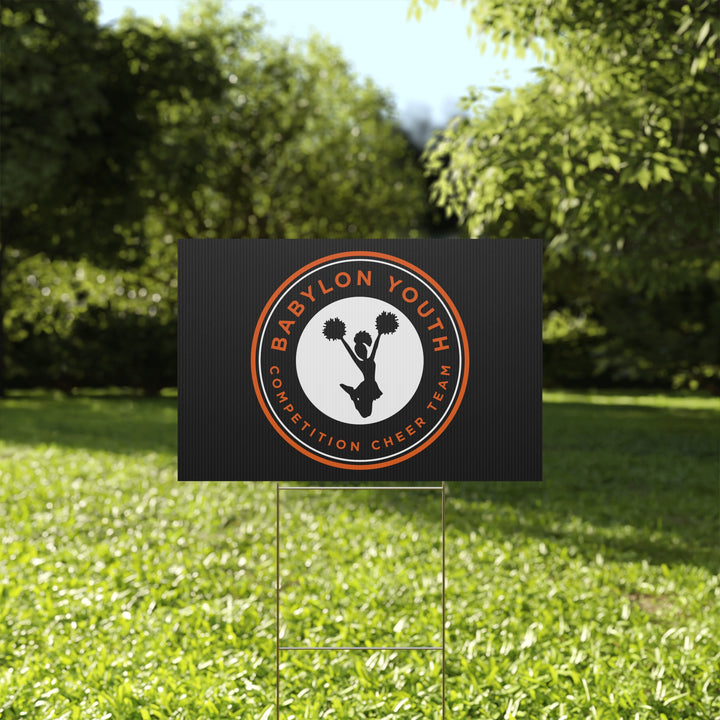 Babylon Youth Competition Cheerleading Plastic Yard Sign