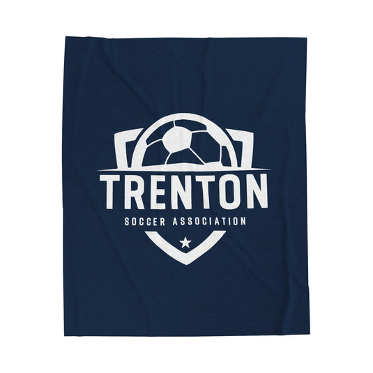 Trenton Soccer Association Velveteen Plush Blanket