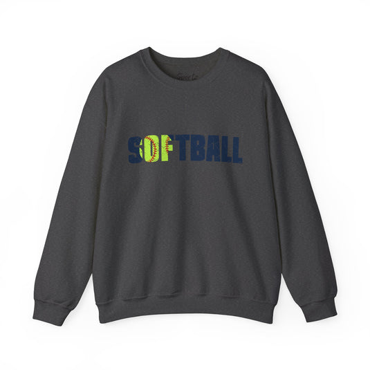 Softball Adult Unisex Basic Crewneck Sweatshirt