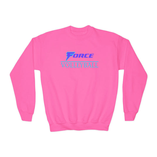 Force Volleyball Club Unisex Youth Basic Crewneck Sweatshirt