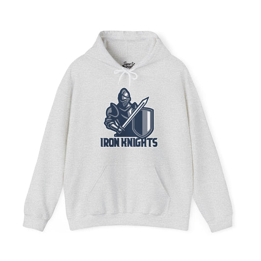 Iron Knights Basic Adult Unisex Hooded Sweatshirt w/Knight Design