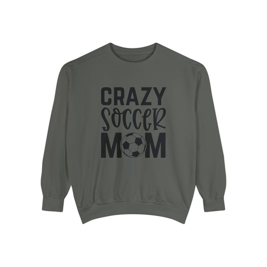 Crazy Soccer Mom Adult Unisex Premium Crewneck Sweatshirt