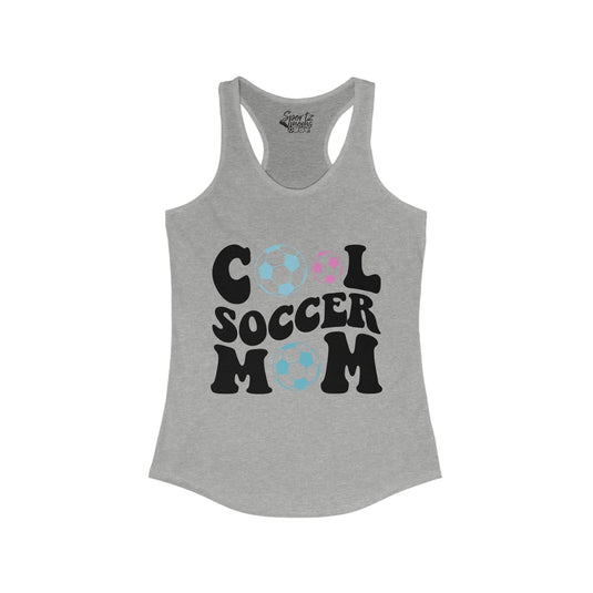 Cool Soccer Mom Adult Women's Racerback Tank