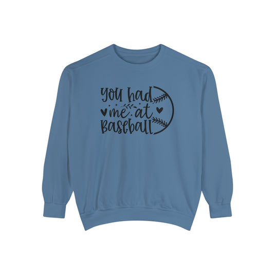 You Had Me at Baseball Adult Unisex Premium Crewneck Sweatshirt