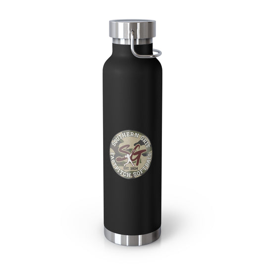 Southern Grit Copper Vacuum Insulated Bottle 22oz w/Both Logos