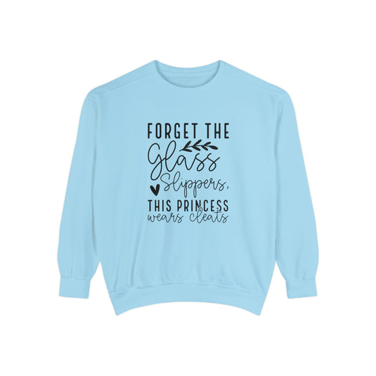 Forget the Glass Slippers Lacrosse Adult Unisex Premium Crewneck Sweatshirt