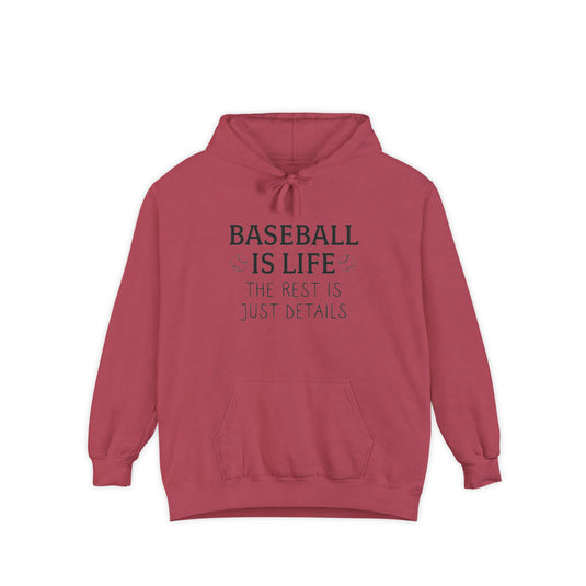 Baseball is Life Adult Unisex Premium Hooded Sweatshirt