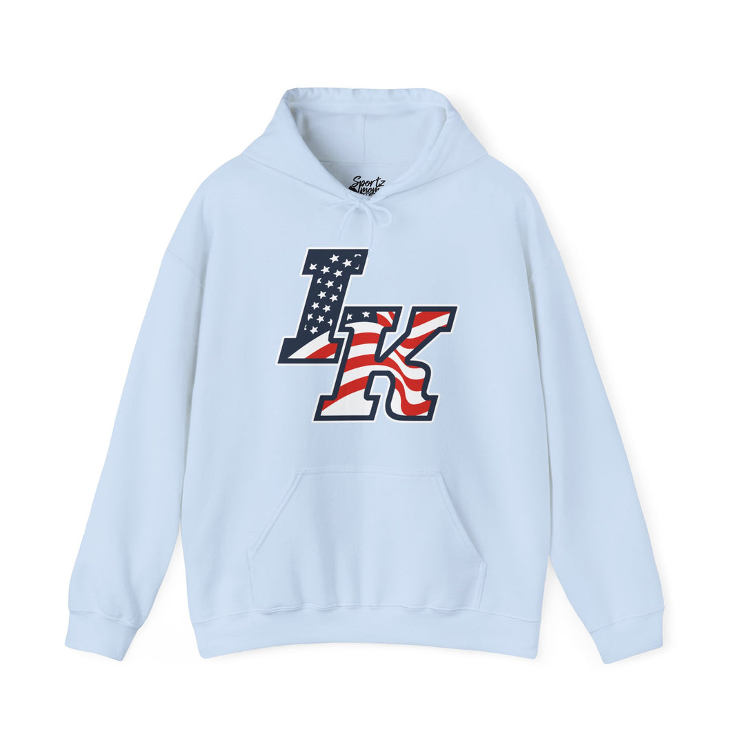 Iron Knights Adult Unisex Hooded Sweatshirt w/Flag Design