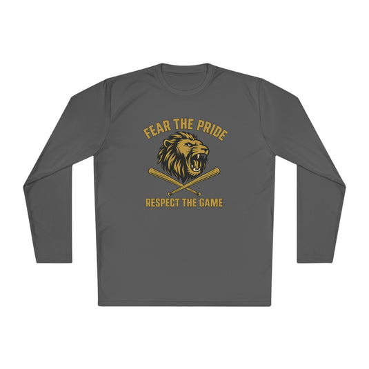 FEBA Lions Baseball Unisex Adult Long Sleeve Competitor Moisture Wicking Shirt