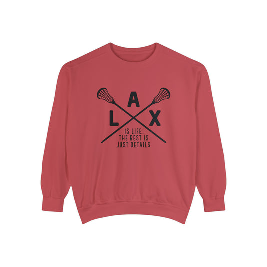 LAX is Life Lacrosse Adult Unisex Premium Crewneck Sweatshirt