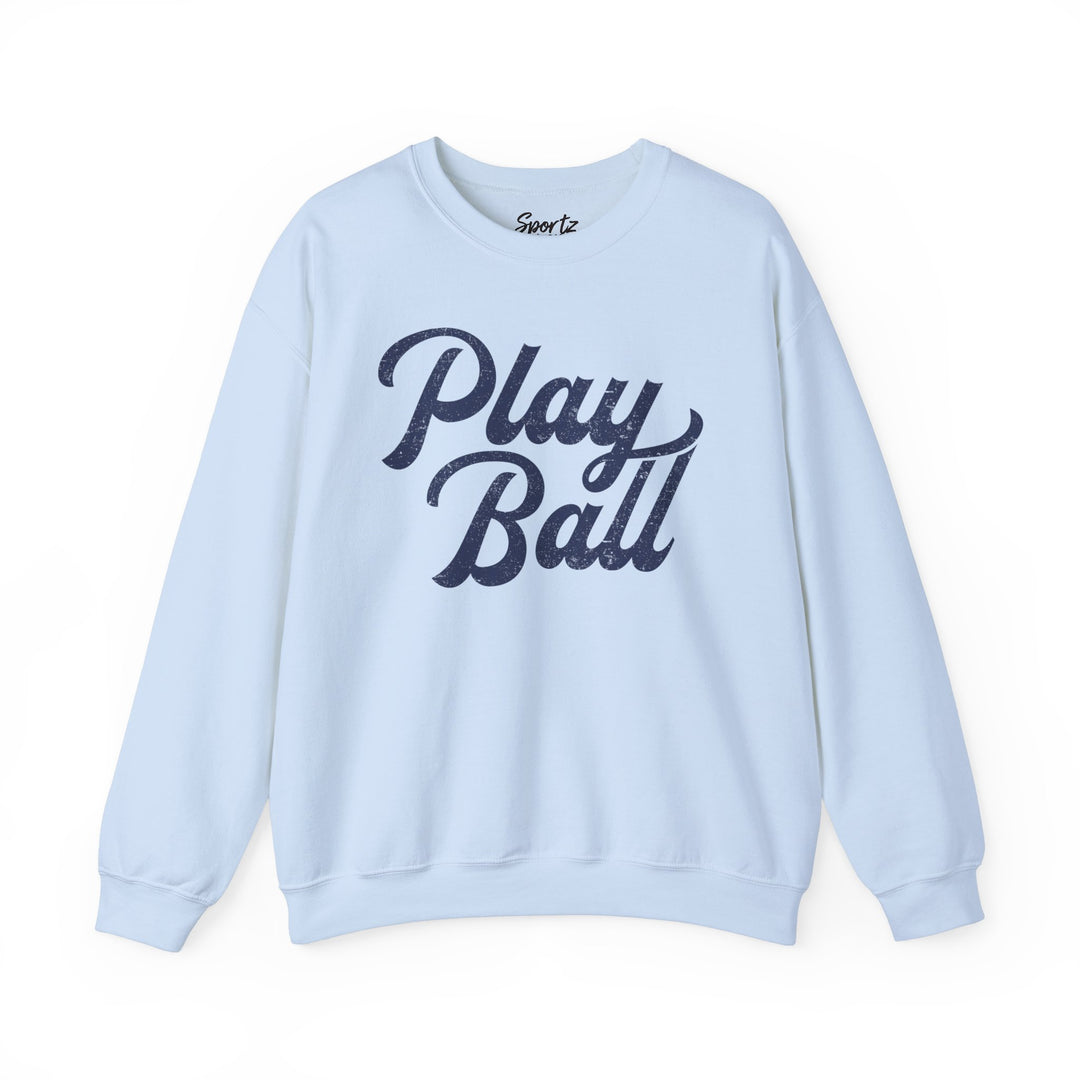 Play Ball Baseball Adult Unisex Crewneck Sweatshirt