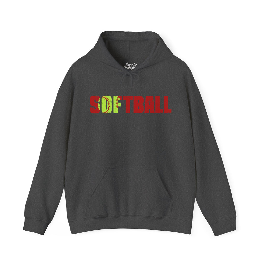 Softball Adult Unisex Hooded Sweatshirt