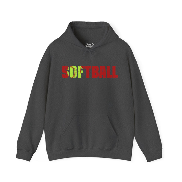 Softball Adult Unisex Hooded Sweatshirt