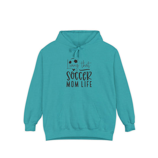 Living That Soccer Mom Life Adult Unisex Premium Hooded Sweatshirt