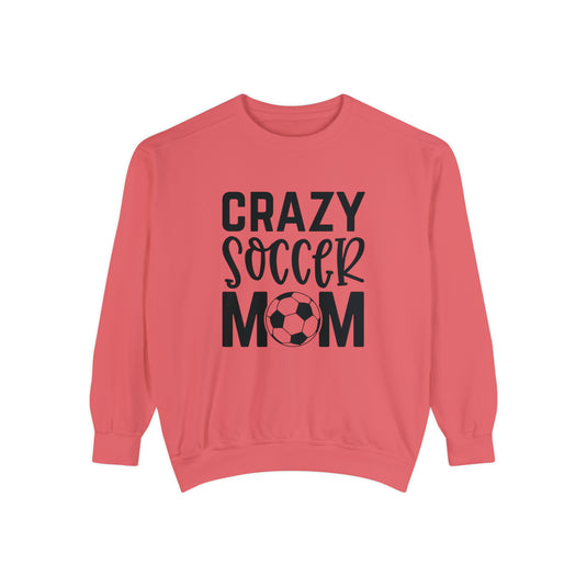 Crazy Soccer Mom Adult Unisex Premium Crewneck Sweatshirt