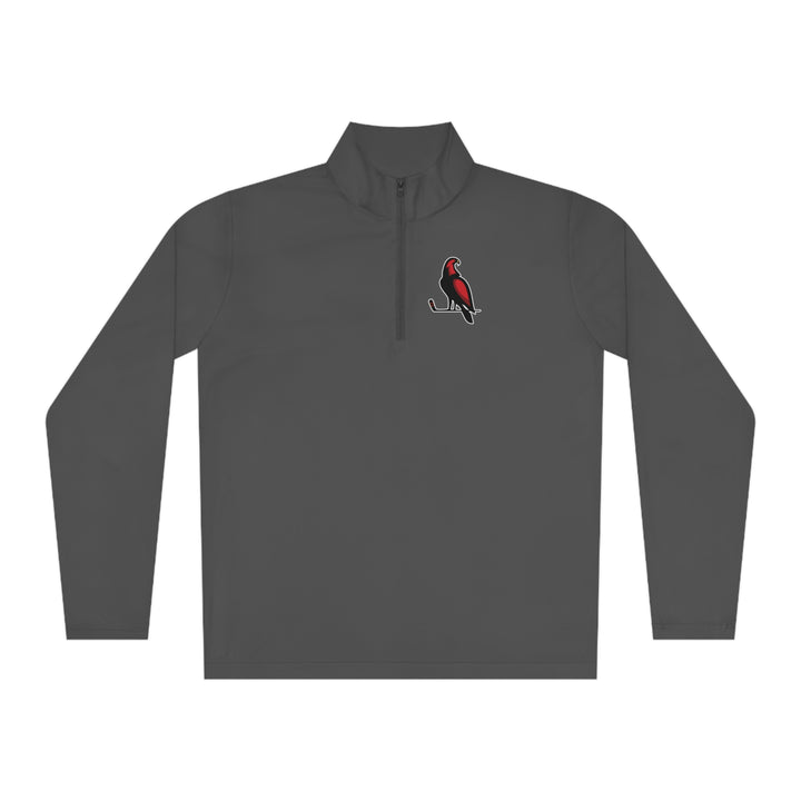 Wheeling Lightningbirds Unisex Adult Long Sleeve Quarter-Zip Pullover - Bird Logo Only