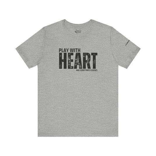 College Station Soccer Club Vanguard Unisex Adult T-Shirt - Play With Heart