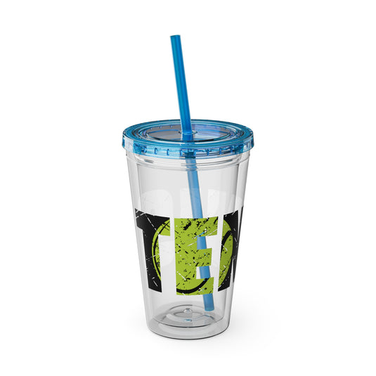 Tennis 16 oz Sunsplash Tumbler with Straw