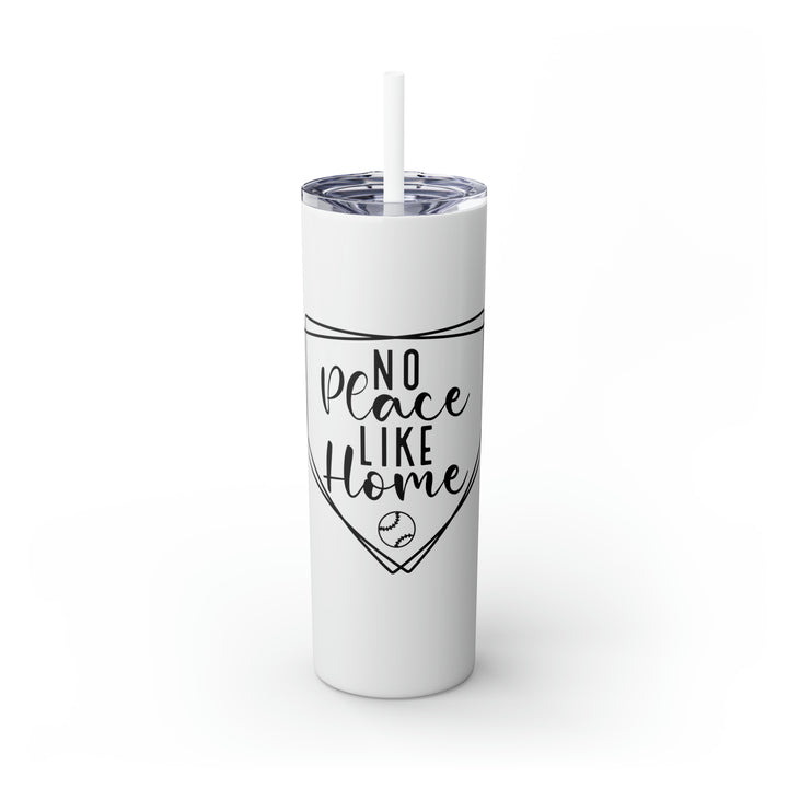 No Place Like Home V2 Baseball 20oz Skinny Tumbler with Straw in Matte or Glossy