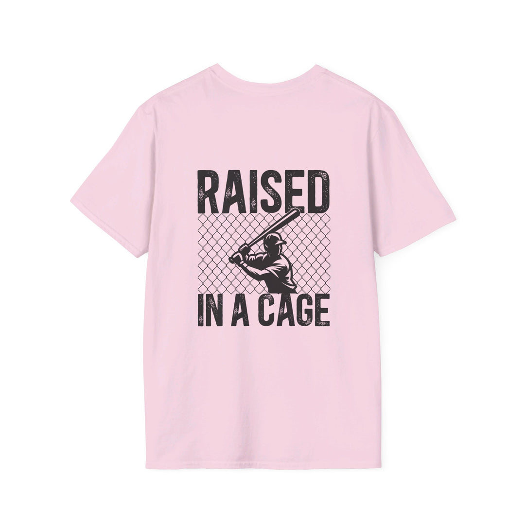 Raised in a Cage Baseball Unisex Adult T-Shirt