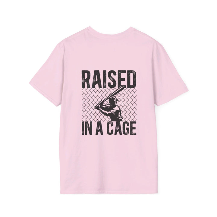 Raised in a Cage Baseball Unisex Adult T-Shirt