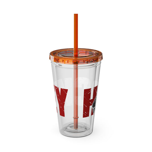 Hockey 16 oz Sunsplash Tumbler with Straw