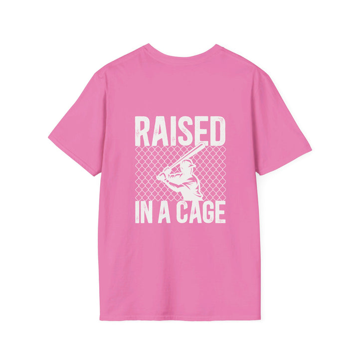 Raised in a Cage Baseball Unisex Adult T-Shirt