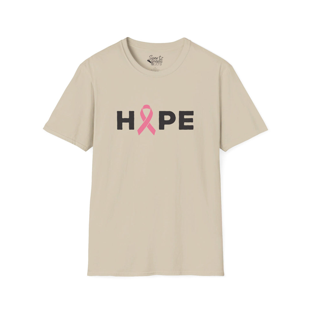 Hope Cancer Ribbon Adult Unisex T-Shirt