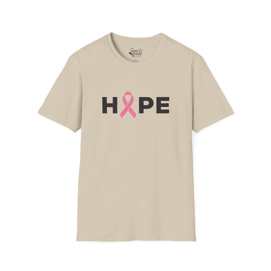 Hope Cancer Ribbon Adult Unisex Basic T-Shirt