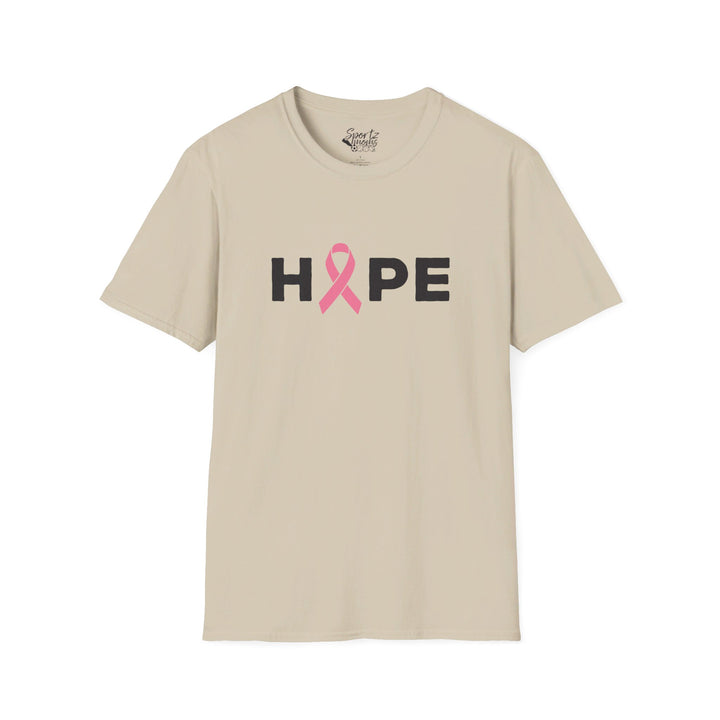 Hope Cancer Ribbon Adult Unisex T-Shirt