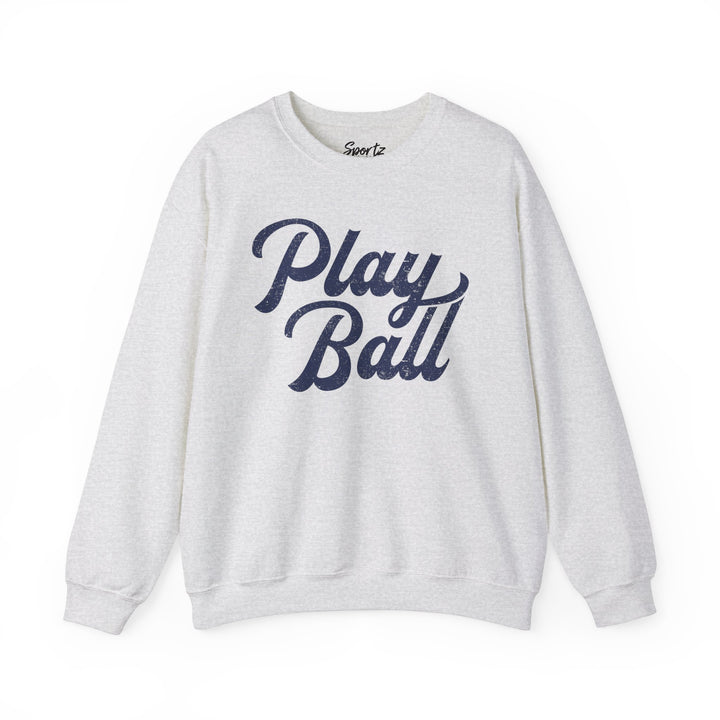 Play Ball Baseball Adult Unisex Crewneck Sweatshirt