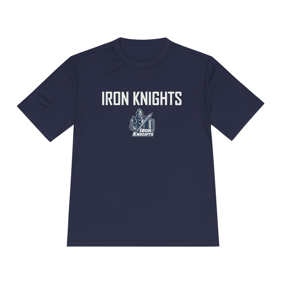 Iron Knights Adult Unisex Moisture Wicking T-Shirt - w/Knight Logo, Name & Number on back