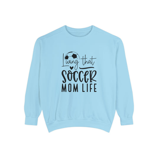 Living That Soccer Mom Life Adult Unisex Premium Crewneck Sweatshirt