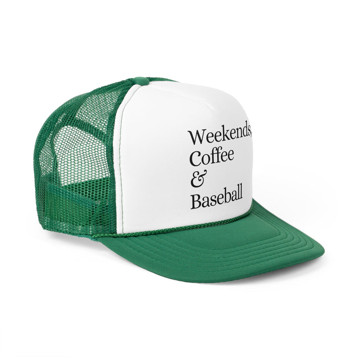 Weekends Coffee & Baseball Trucker Hat