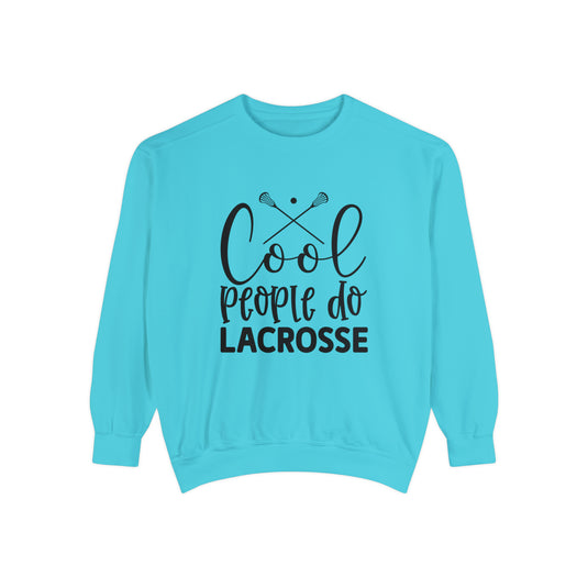 Cool People Do Lacrosse Adult Unisex Premium Crewneck Sweatshirt