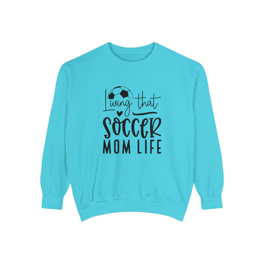 Living That Soccer Mom Life Adult Unisex Premium Crewneck Sweatshirt