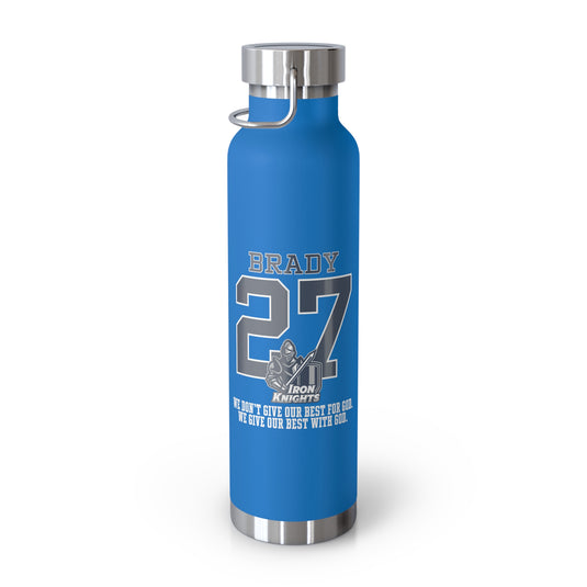 Iron Knights 22oz Bottle - Last Name & Number w/Knight Design