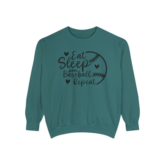 Eat Sleep Baseball Repeat Adult Unisex Premium Crewneck Sweatshirt