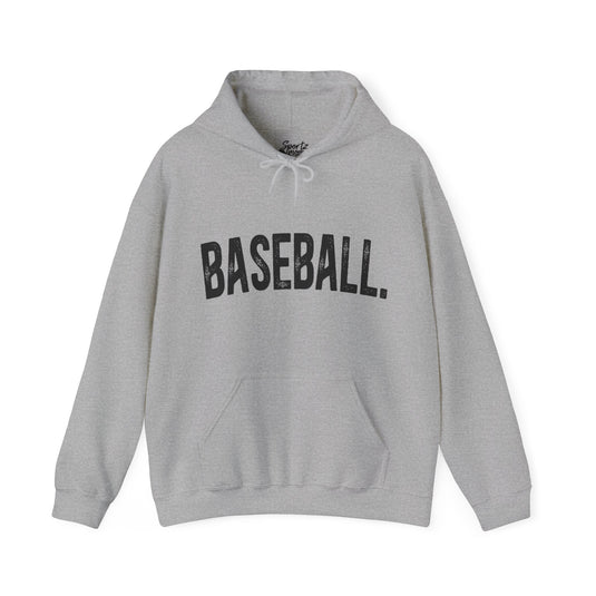 Rustic Design Baseball Adult Unisex Basic Hooded Sweatshirt