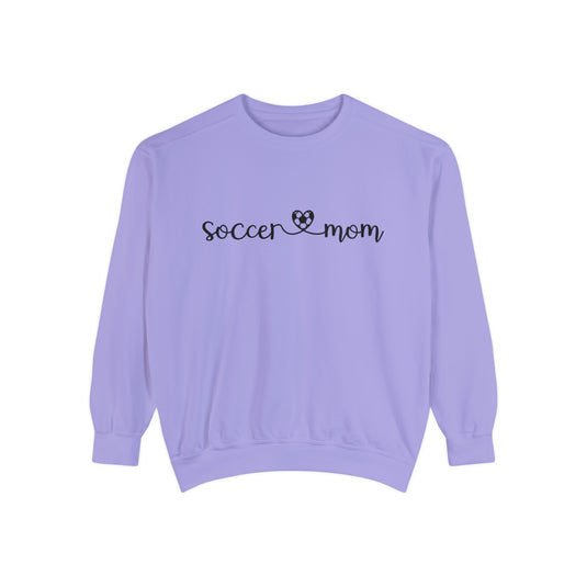 Soccer Mom with Heart Adult Unisex Premium Crewneck Sweatshirt