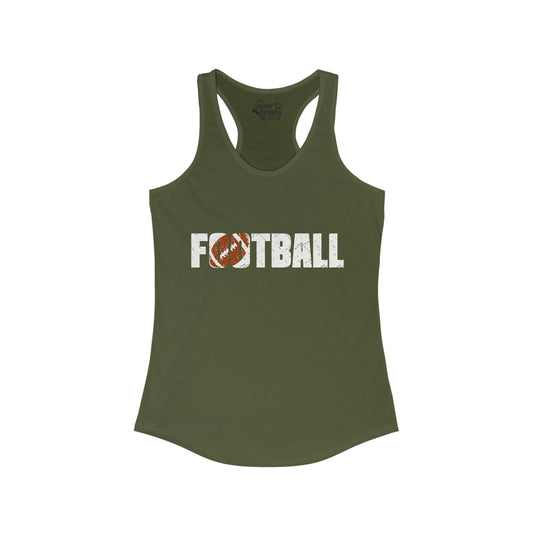 Football Adult Women's Racerback Tank