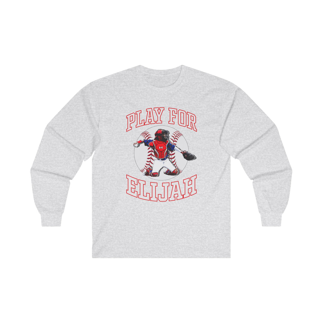 Play for Elijah Unisex Adult Long Sleeve Tee