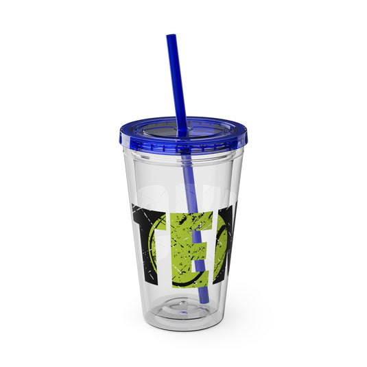 Tennis 16 oz Sunsplash Tumbler with Straw