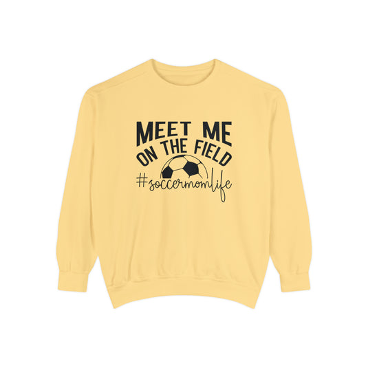 Meet Me on the Field Soccer Adult Unisex Premium Crewneck Sweatshirt