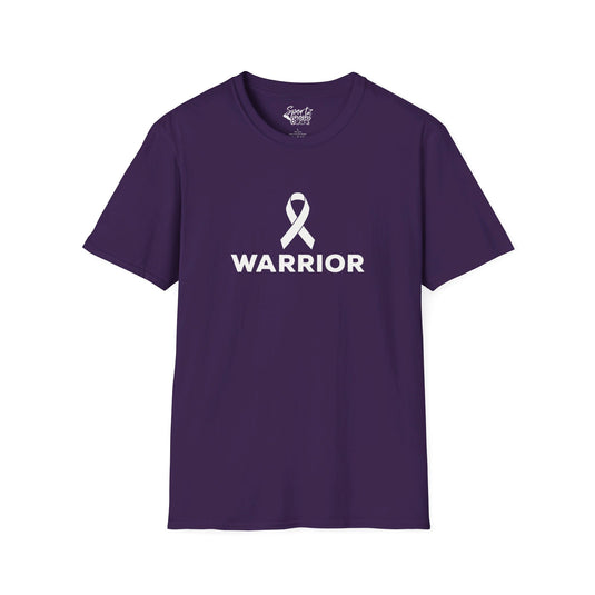 Cancer Ribbon Warrior Adult Unisex Basic T-Shirt