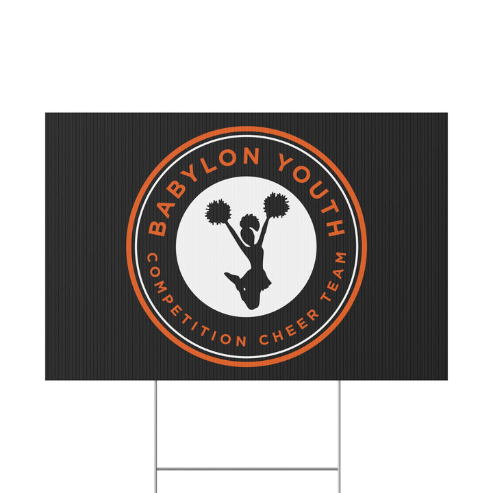 Babylon Youth Competition Cheerleading Plastic Yard Sign