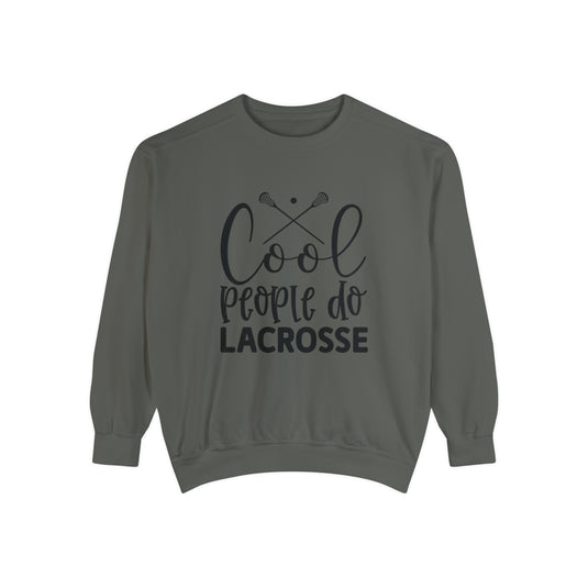 Cool People Do Lacrosse Adult Unisex Premium Crewneck Sweatshirt