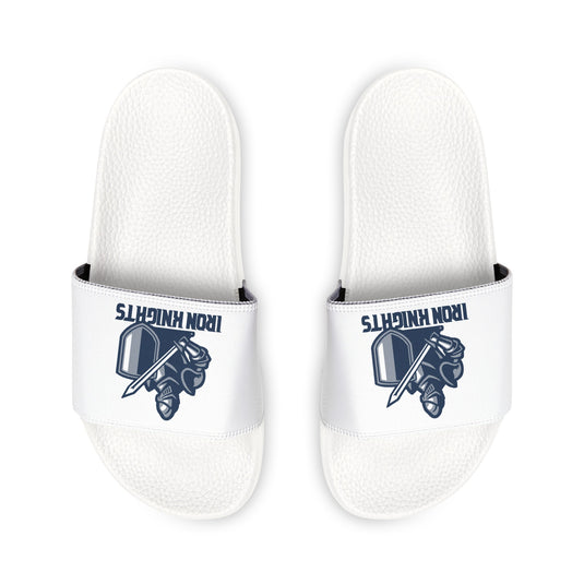 Iron Knights Youth Slide Sandals - Knight Design w/White Background