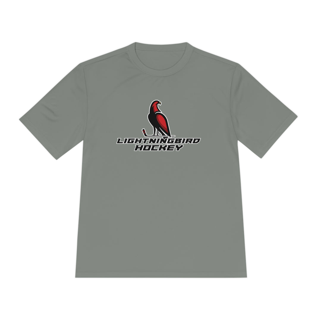 Wheeling Lightningbirds Unisex Adult Moisture Wicking T-Shirt - Hockey Design