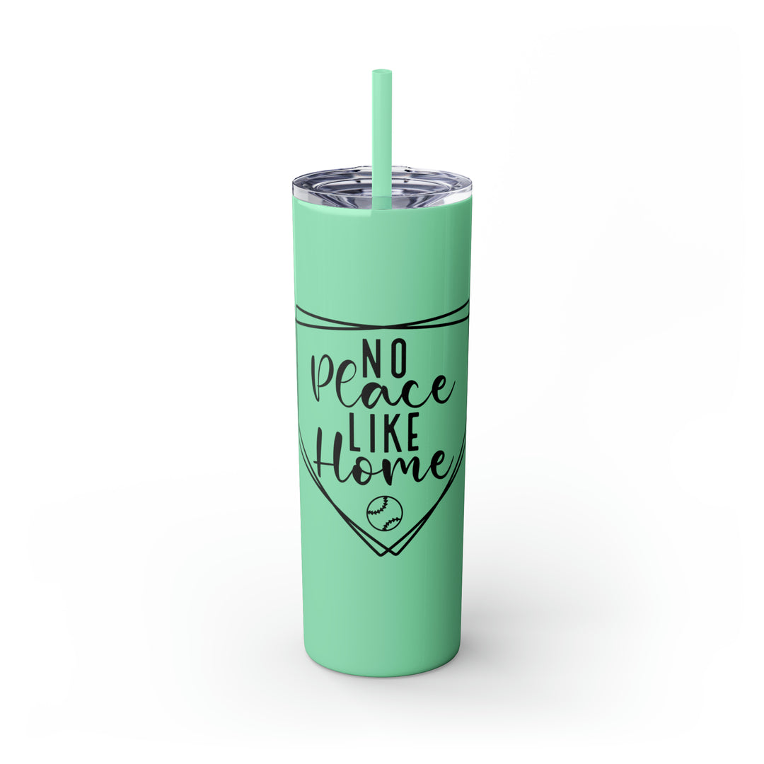 No Place Like Home V2 Baseball 20oz Skinny Tumbler with Straw in Matte or Glossy